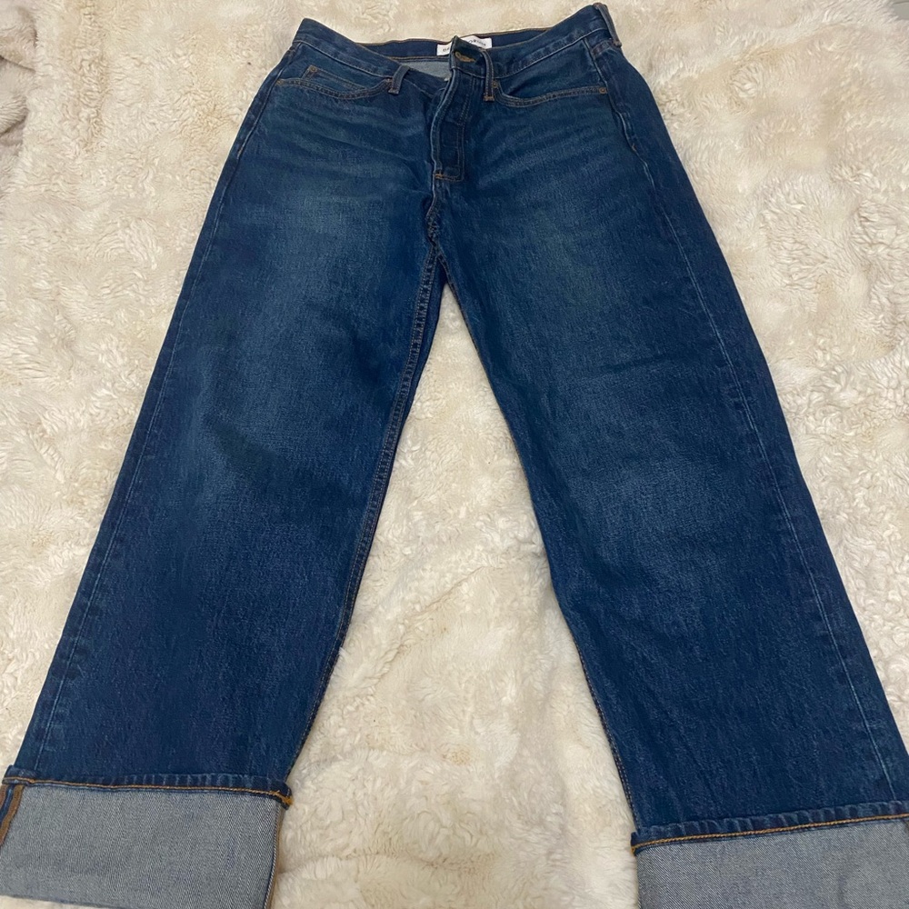 Denim Forum Relaxed Fit Dark Blue Jeans